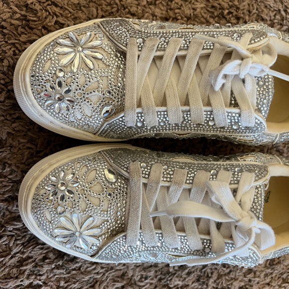 Betsey Johnson Rhinestone Sneakers - Picture 2 of 7